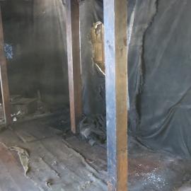 2013-14 Location image, removed artefacts, Scott's 'Discovery' hut, Hut Point (001)
