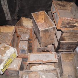 2013-14 Location image, Venesta cases, Scott's 'Discovery' hut, Hut Point (009)