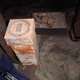 2013-14 Location image, Venesta cases, Scott's 'Discovery' hut, Hut Point (013)