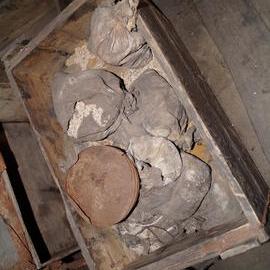 2013-14 Location image, Venesta cases, Scott's 'Discovery' hut, Hut Point (020)