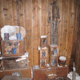 2013-14 Location image, artefacts, Scott's 'Discovery' hut, Hut Point