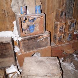 2013-14 Location image, artefacts, Scott's 'Discovery' hut, Hut Point