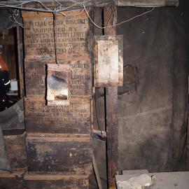 2013-14 Location image, improvised candle holder, Scott's 'Discovery' hut, Hut Point