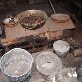 2013-14 Location image, blubber stove, Scott's 'Discovery' hut, Hut Point