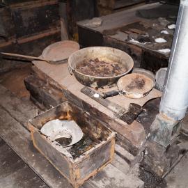 2013-14 Location image, blubber stove, Scott's 'Discovery' hut, Hut Point