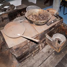 2013-14 Location image, blubber stove, Scott's 'Discovery' hut, Hut Point