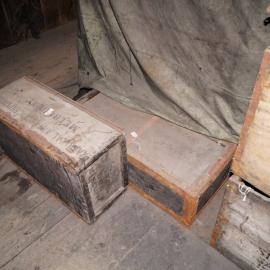 2013-14 Location image, biscuit boxes, Scott's 'Discovery' hut, Hut Point