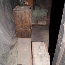 2013-14 Location image, biscuit boxes, Scott's 'Discovery' hut, Hut Point