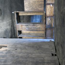 2013-14 Location image, sleeping platform, Scott's 'Discovery' hut, Hut Point