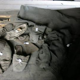 2013-14 Location image, artefacts on sleeping platform, Scott's 'Discovery' hut, Hut Point (006)