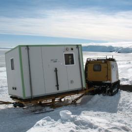 2013-14 Hägglunds transporting AHT supplies over the sea ice (002)