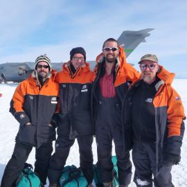 2009-10 AHT summer carpentry team at Ice Runway