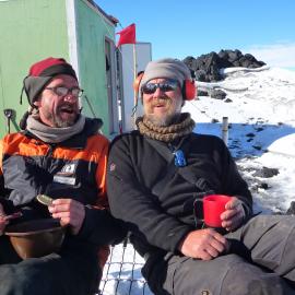2009-10 AHT's Martin Wenzel and Al Fastier at Cape Royds field camp