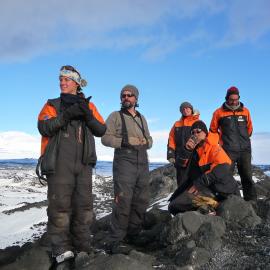 2009-10 Members of the AHT summer conservation team at Cape Royds