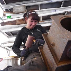 2009-10 Conservators at work, Scott's 'Terra Nova' hut, Cape Evans (011)