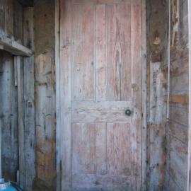 2005 Shackleton's 'Nimrod' hut, main door, Cape Royds