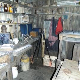 2012 Scott's 'Terra Nova' hut, interior, Ponting's Darkroom