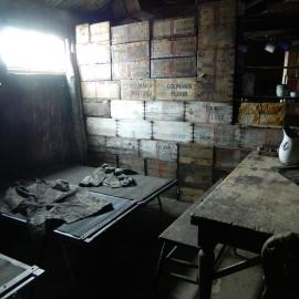 2012 Scott's 'Terra Nova' hut, interior, Messdeck area and Enlisted Men's space