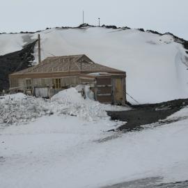 Northwest elevation of Shackleton's 'Nimrod' hut