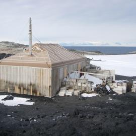 Northeast elevation of Shackleton's 'Nimrod' hut