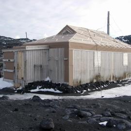 Southwest elevation of Shackleton's 'Nimrod' hut