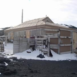 Northwest elevation of Shackleton's 'Nimrod' hut
