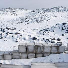 Looking north from Shackleton's 'Nimrod' hut