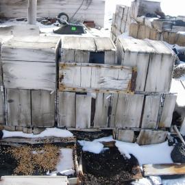 Garage on north side of Shackleton's 'Nimrod' hut (013)