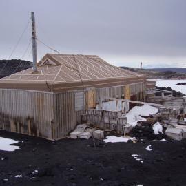 Northeast elevation, Shackleton's 'Nimrod' hut 
