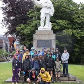 Young Inspiring Explorers™ and Robert Falcon Scott monument (002)
