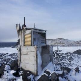 2012 Cape Royds meteorological screen, South-west of hut