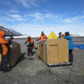 2015-16 Setting up camp, Cape Adare
