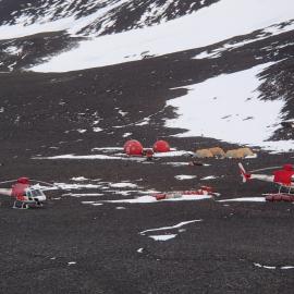 2015-16 Helicopters and camp, Red Castle Ridge 