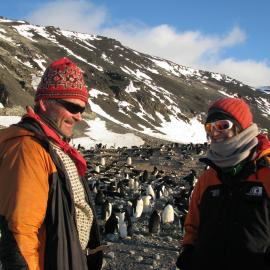 2015-16 TorbjÃ¸ern Prytz and Lizzie Meek at Cape Adare
