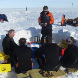 2010-11 Cooking a meal during Antarctic field training