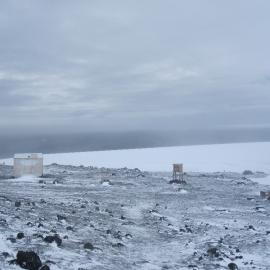 2010-11 Magnetic hut and Meteorological shelter at Cape Evans