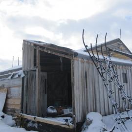 2010-11 Annex with wall removed, Cape Evans