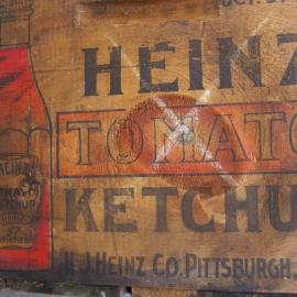 2010-11 Heinz tomato ketchup box inside Scott's 'Terra Nova' hut