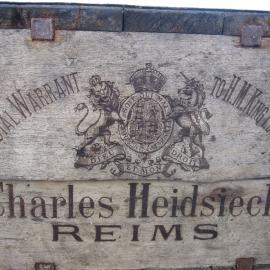 2010-11 Charles Heidsieck champagne case inside Scott's 'Terra Nova' hut