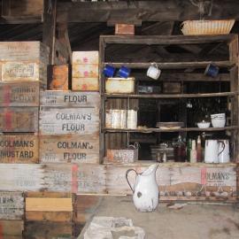 2010-11 Shelf on the rebuilt bulkhead, Cape Evans