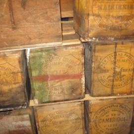 2010-11 Butter boxes to be included in the rebuilt bulkhead, Cape Evans