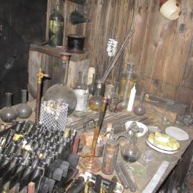 2010-11 Scientific implements inside Scott's 'Tera Nova' hut