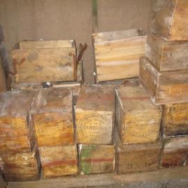 2010-11 Butter boxes inside the stable of Scott's 'Terra Nova' hut