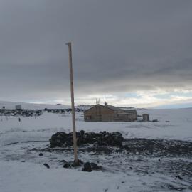 2010-11 Flagpole at Cape Evans