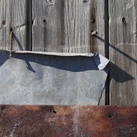 2010-11 Detail of metal sheeting, Cape Royds