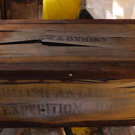 2010-11 Detail of Venesta case repairs, Cape Royds (001)