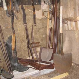 2010-11 Tools stored inside Mawson's Laboratory, Cape Royds