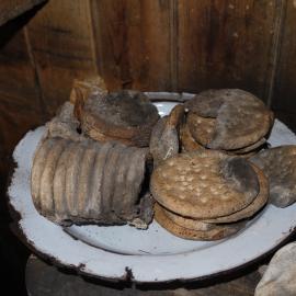 2010-11 Biscuits inside Scott's 'Terra Nova' hut, Cape Evans