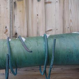 2010-11 Detail of piping on the East wall of Scott's 'Terra Nova' hut