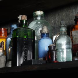 2010-11 Medical supplies inside Wilson and Evans' corner, Cape Evans (003)